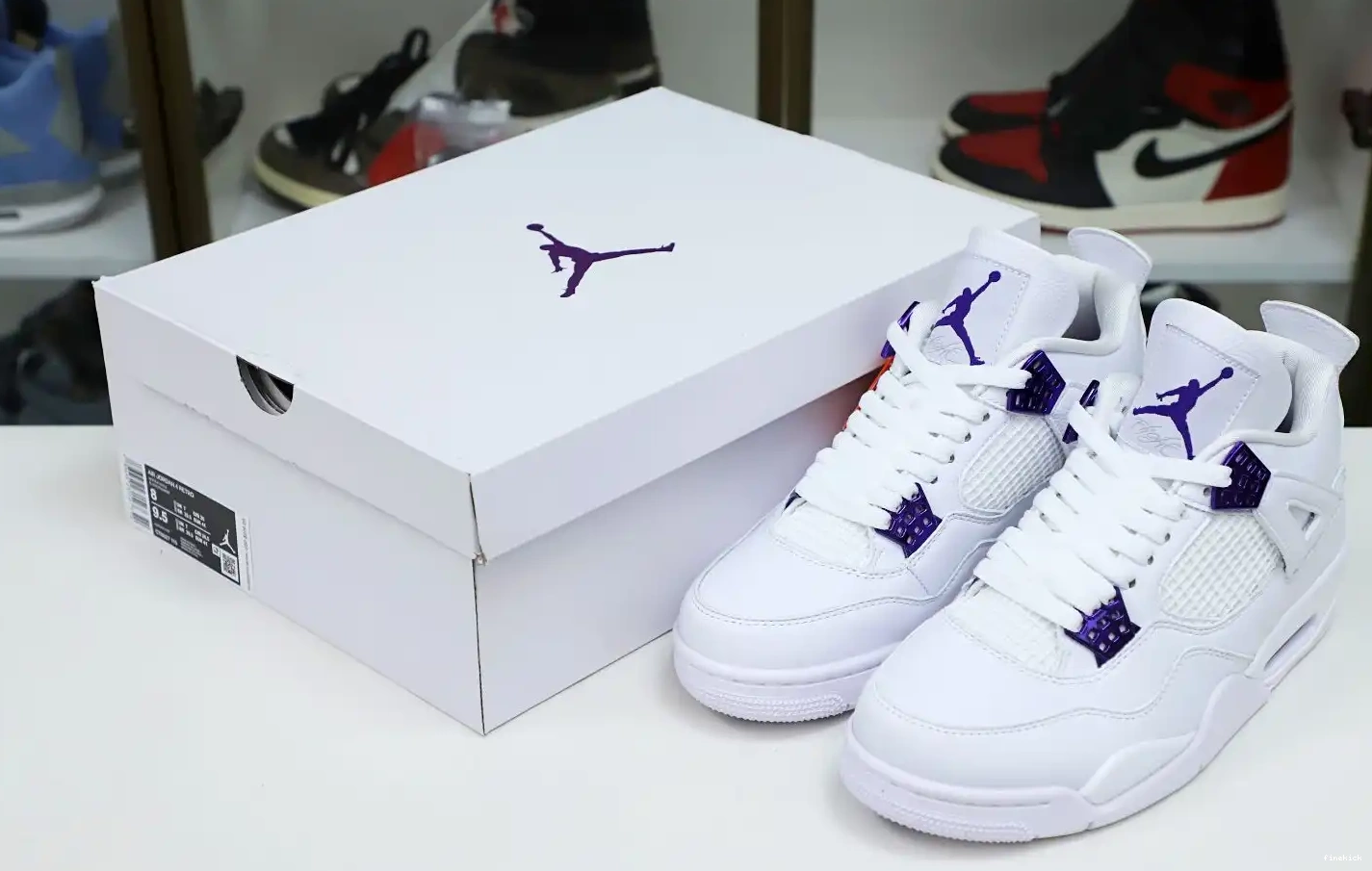4 JORDAN METALLIC PURPLE AIR 0503
